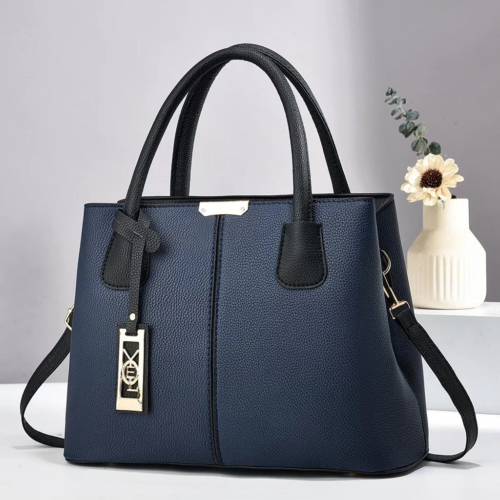 Simple Vegan Leather Women Shoulder Bag